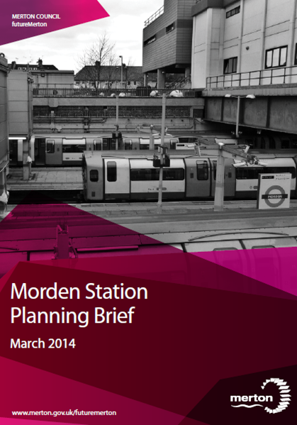 Morden Station planning brief document adopted 2014 