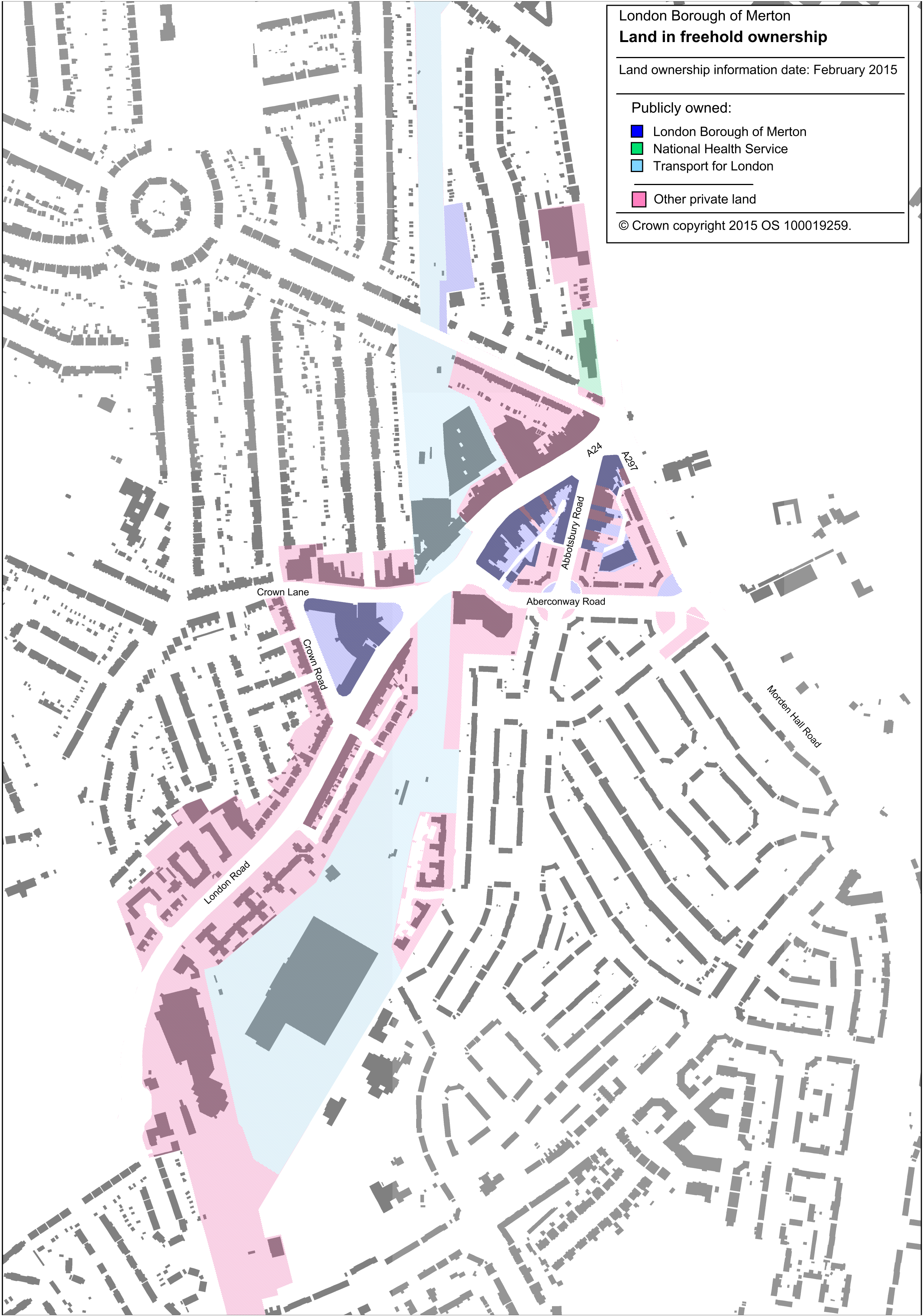 Morden Freehold Map