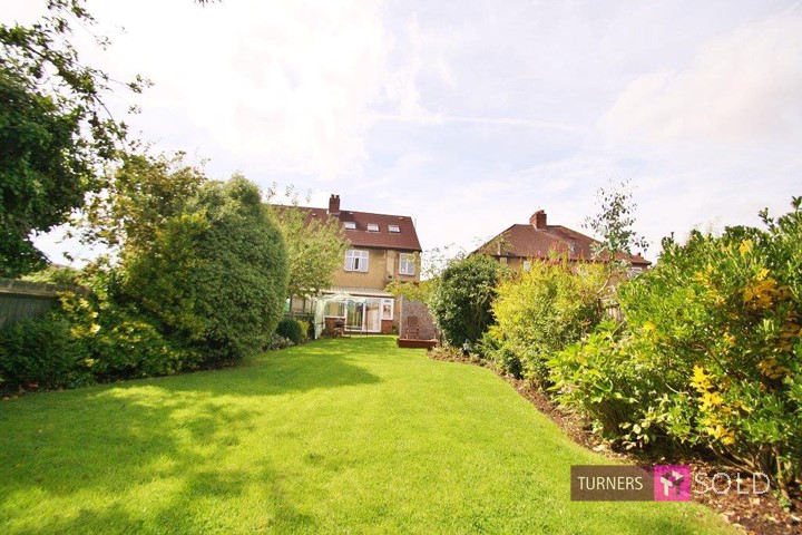 View of the house from the rear garden, Mossville Road, Morden. Sold by Turners Property